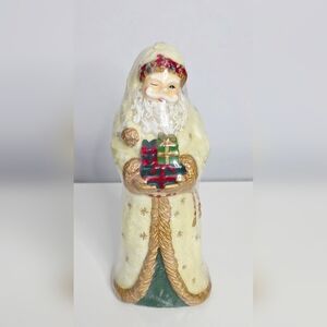 Vintage 8" Tall Santa Claus Wax Candle - New In Package